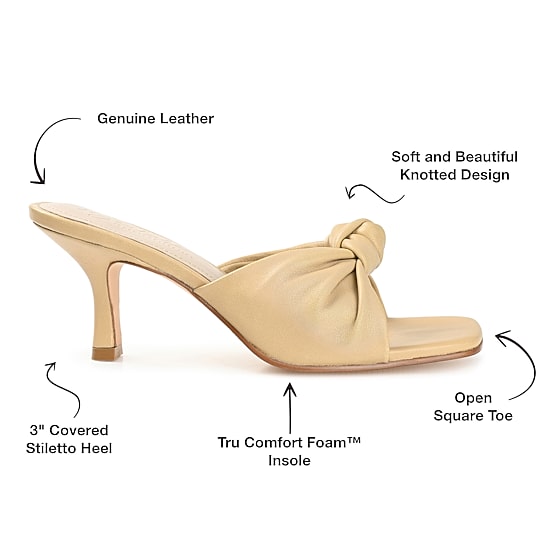 Journee Signature Finlee Womens Square Open Toe Stiletto Heel Pumps