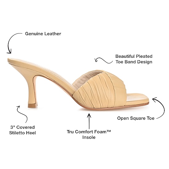 Journee Signature Juliette Womens Square Open Toe Stiletto Heel Pumps