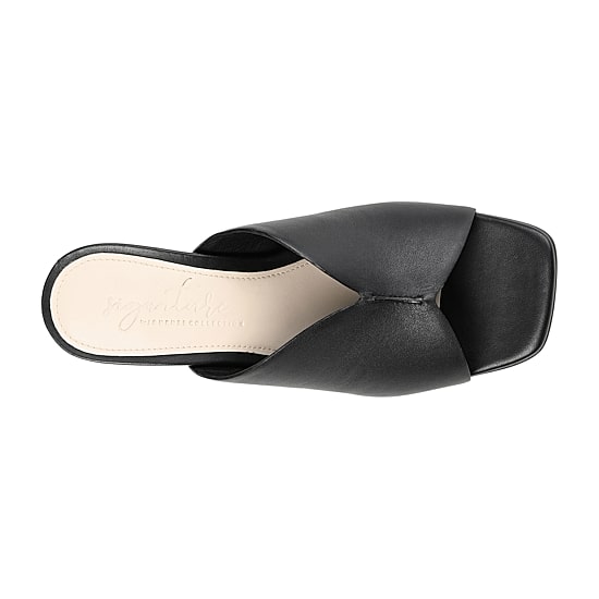 Journee Signature Karah Womens Square Open Toe Block Heel Pumps
