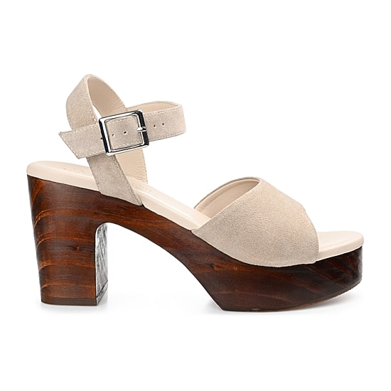 Journee Signature Katana Womens Round Open Toe Stacked Heel Pumps