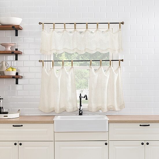 No 918 Brinley Tab Top Tailored Valance