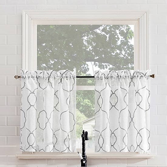 No 918 Micah 2-pc. Rod Pocket Window Tier