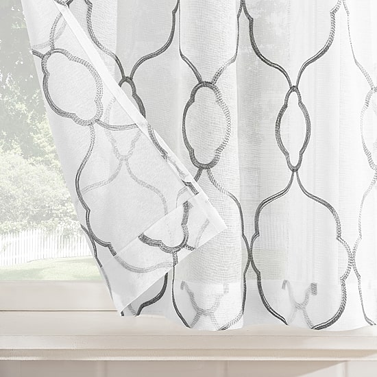 No 918 Micah 2-pc. Rod Pocket Window Tier