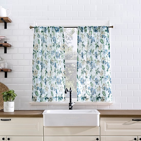 No 918 Delana 2-pc. Rod Pocket Window Tier