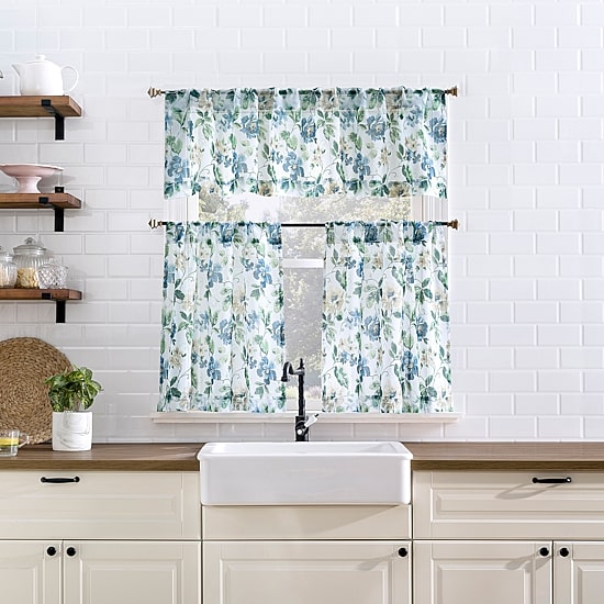 No 918 Delana 2-pc. Rod Pocket Window Tier