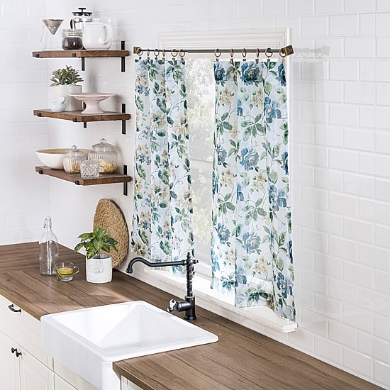 No 918 Delana 2-pc. Rod Pocket Window Tier