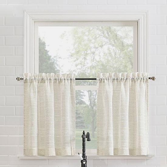 No 918 Teagan 2-pc. Rod Pocket Window Tier