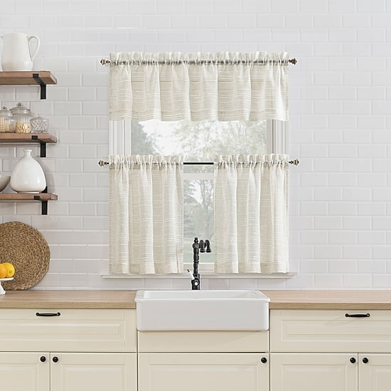 No 918 Teagan 2-pc. Rod Pocket Window Tier