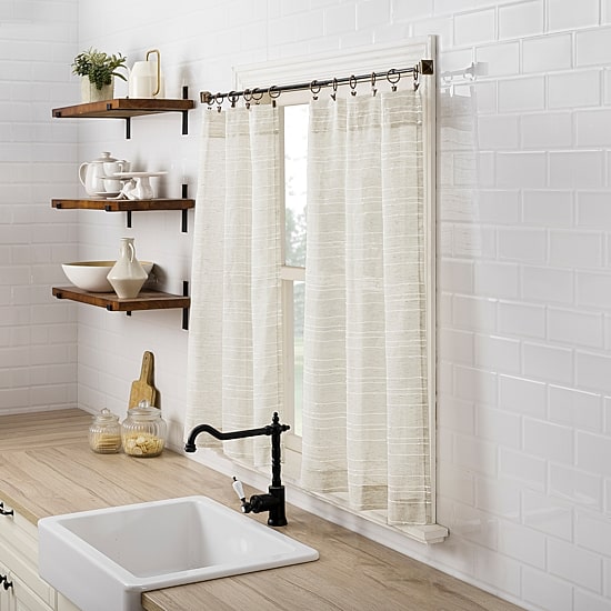 No 918 Teagan 2-pc. Rod Pocket Window Tier