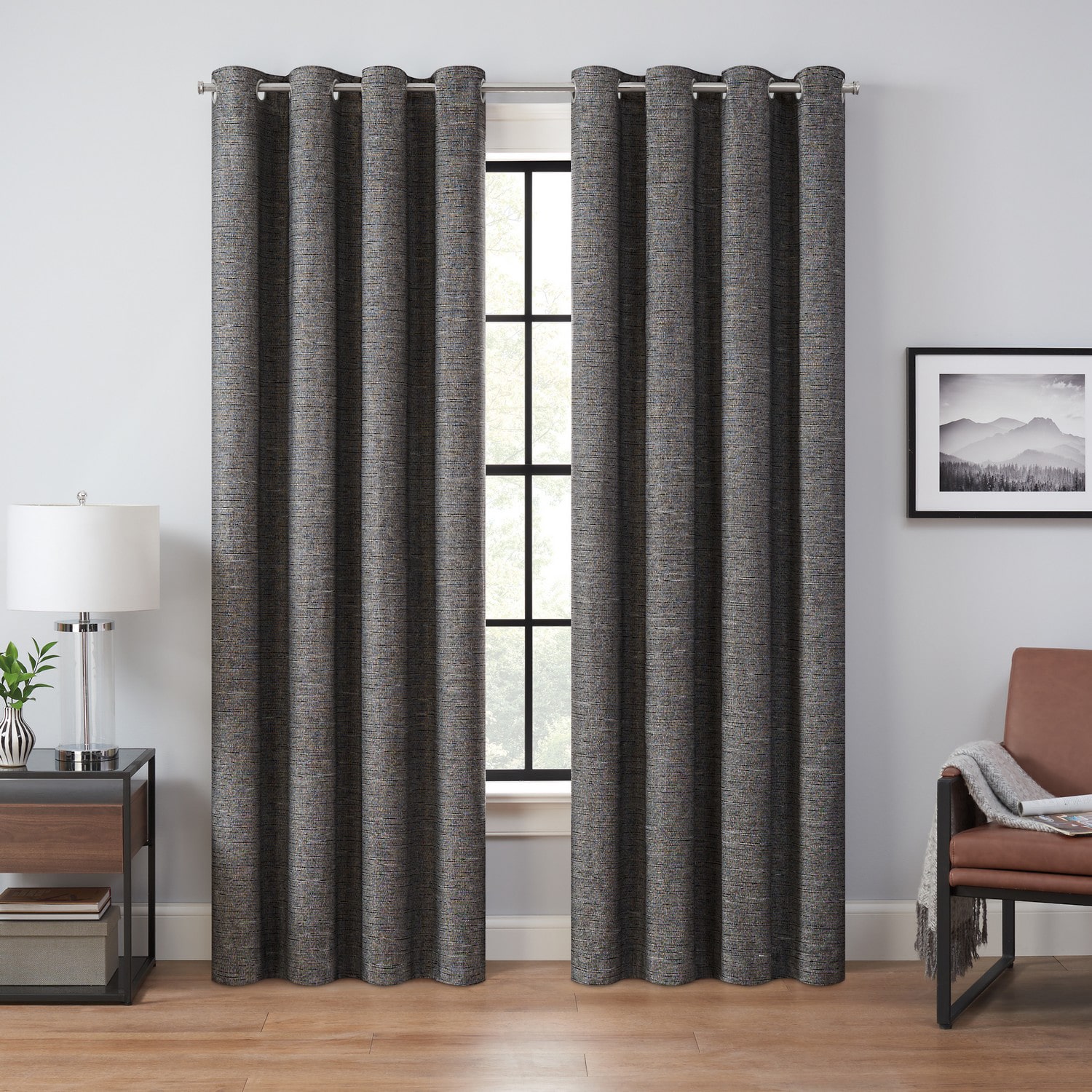 Eclipse Branson Magnitech Grommet Top 100% Blackout Single Curtain Panel