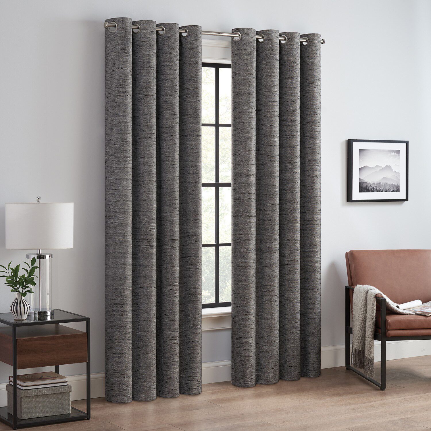 Eclipse Branson Magnitech Grommet Top 100% Blackout Single Curtain Panel