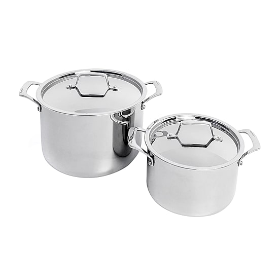 BergHOFF Pro Straight Stainless Steel Tri-Ply 13-pc. Cookware Set