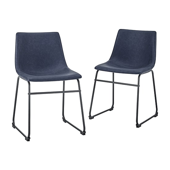 2-pc. Faux Leather Kitchen Dining Chairs