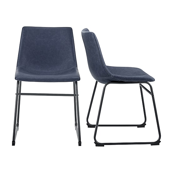 2-pc. Faux Leather Kitchen Dining Chairs