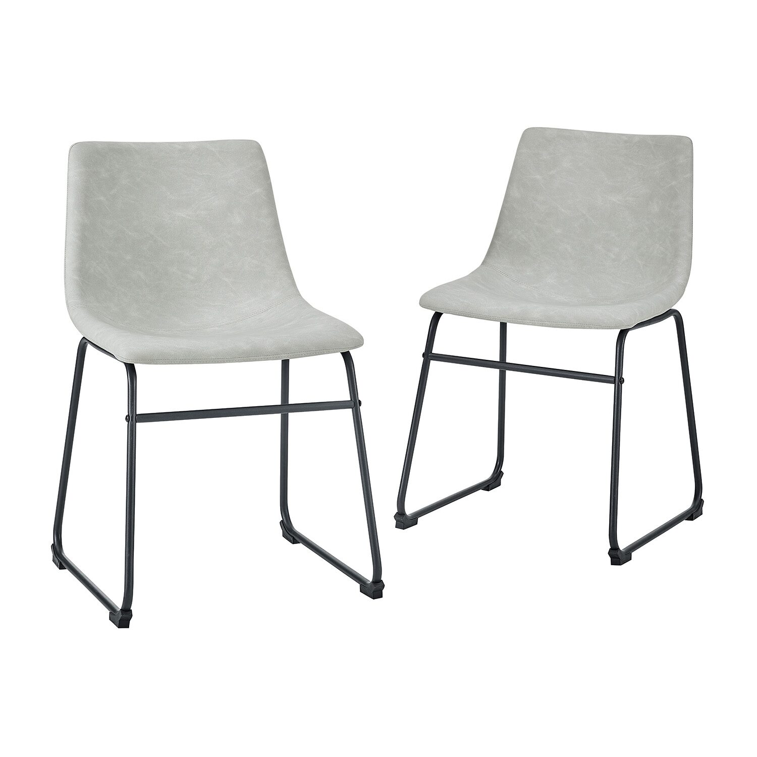 2-pc. Faux Leather Kitchen Dining Chairs