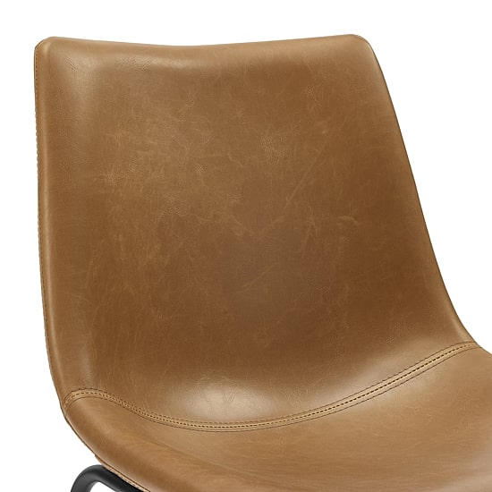 2-pc. Faux Leather Kitchen Counter Stools