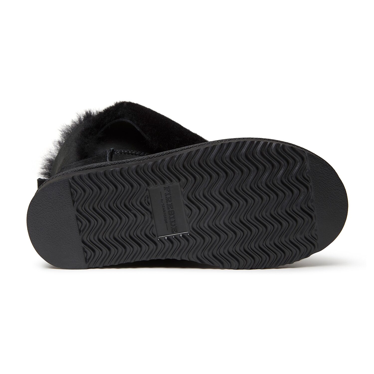 Dearfoams Women'S Perth Genuine Shearling Fold Down Womens Memory Foam Bootie Slippers