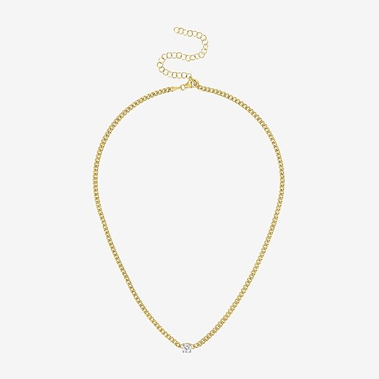 Diamond Addiction (G-H / Si2-I1) Womens 1/2 CT. T.W. Lab Grown White Diamond 10K Gold 18 Inch Pendant Necklace