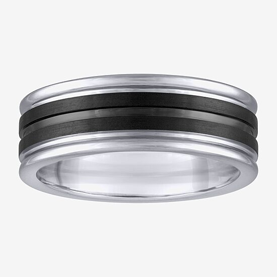 Mens 8MM Tungsten Wedding Band