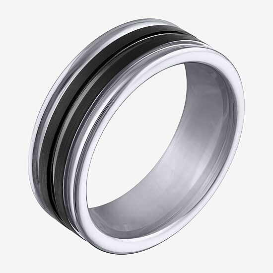 Mens 8MM Tungsten Wedding Band