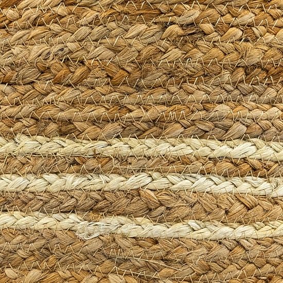 Northlight 15" Braided Jute & Wood Handmade Three Legged Floor Pillow