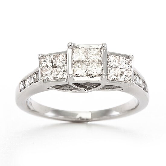 1 CT. T.W. Diamond Ring 10K White Gold