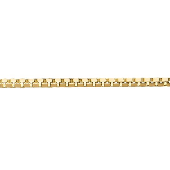 14K Gold .75mm Box Chain Necklace