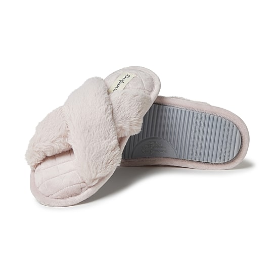 Dearfoams Jessica Womens Slip-On Slippers