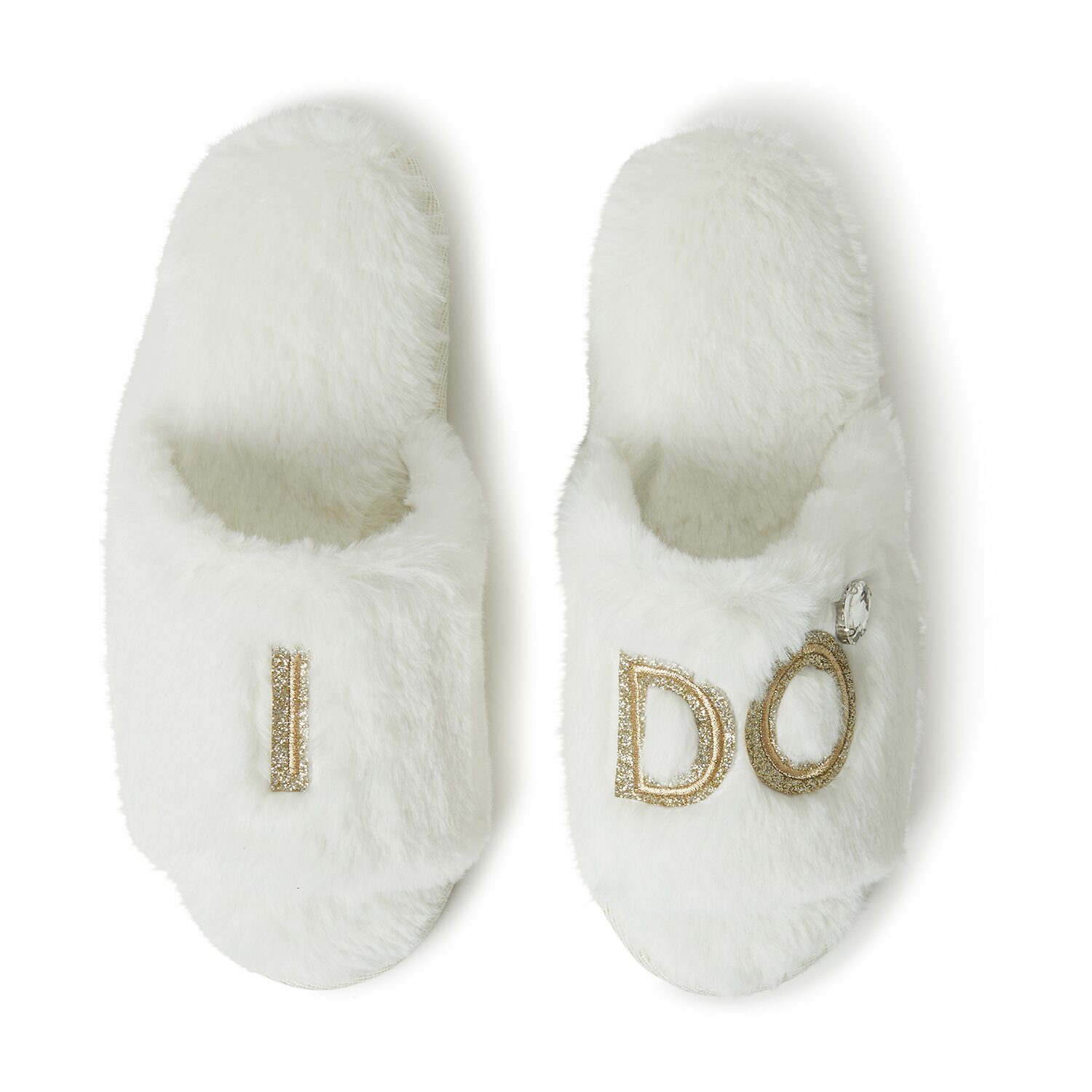 Dearfoams Lane Bridal Womens Memory Foam Slip-On Slippers