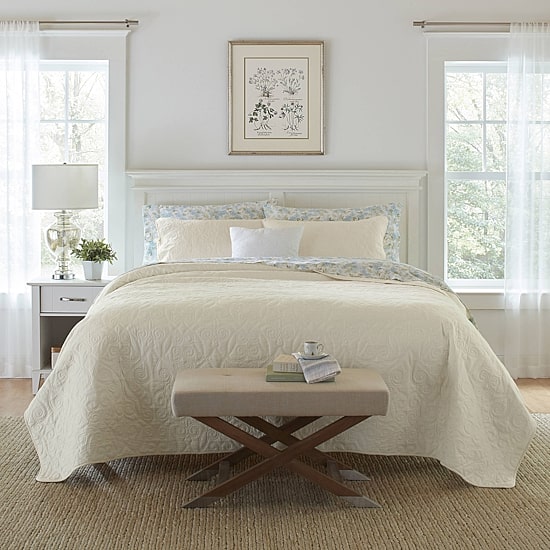 Laura Ashley Felicity Floral Reversible Quilt Set