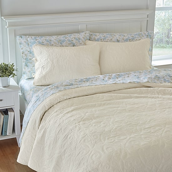 Laura Ashley Felicity Floral Reversible Quilt Set