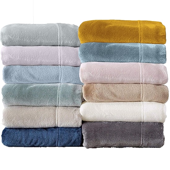 Linery Solid Velvet Plush Fleece Wrinkle Resistant Sheet Set