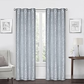 Regal Home Gilmore Grommet Top Energy Saving Light-Filtering Set of 2 Curtain Panel
