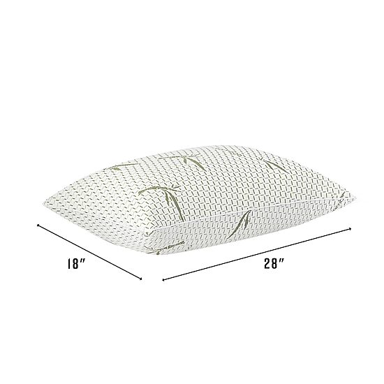 Bodipedic Home Memory Foam Cluster Pillow With Rayon Cover