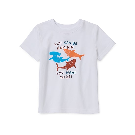 Okie Dokie Toddler & Little Boys Crew Neck Short Sleeve Regular Fit Graphic T-Shirt