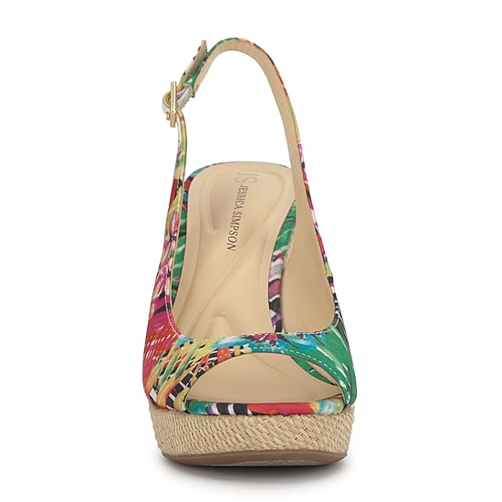 JS Jessica Simpson Womens Justera Wedge Sandals