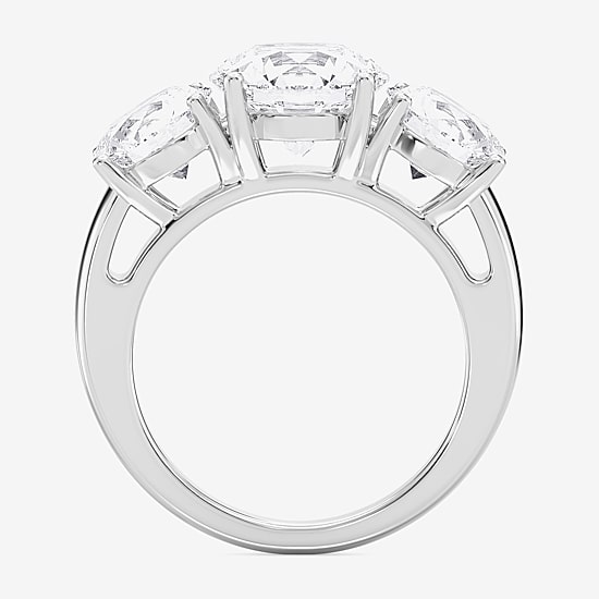 Love Lives Forever F / Si2 Womens 6 CT. T.W. Lab Grown White Diamond 14K Gold 3-Stone Engagement Ring