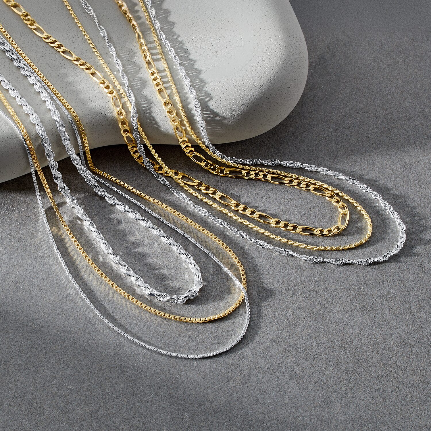 Made in Italy Womens Sterling Silver Inch Singapore Chain Necklace