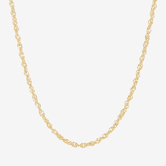 Limited Quantities! Womens 14K Gold 18 Inch Singapore Chain Necklace