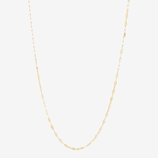 Limited Quantities! Womens 10K Gold 18 Inch Fashion Chain Necklace