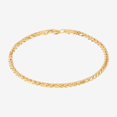 Limited Quantities! Womens 14K Gold Inch Hollow Link Chain Bracelet