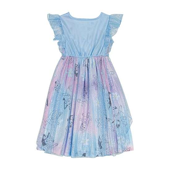 Toddler Girls Satin Short Sleeve Crew Neck Bluey Nightgown