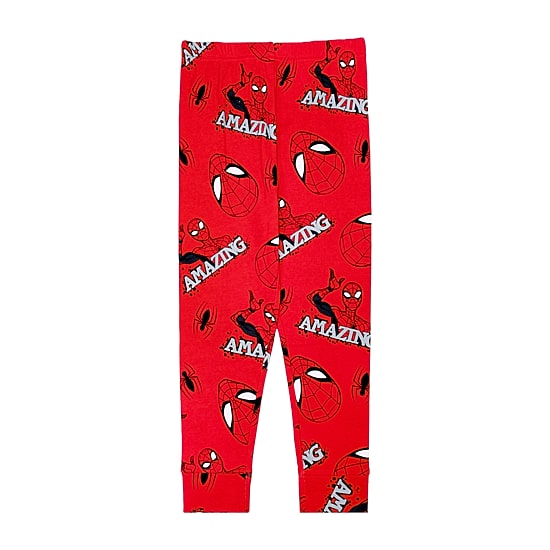 Disney Collection Boys Marvel Spiderman Crew Neck Short Sleeve 4-pc. Pajama Set