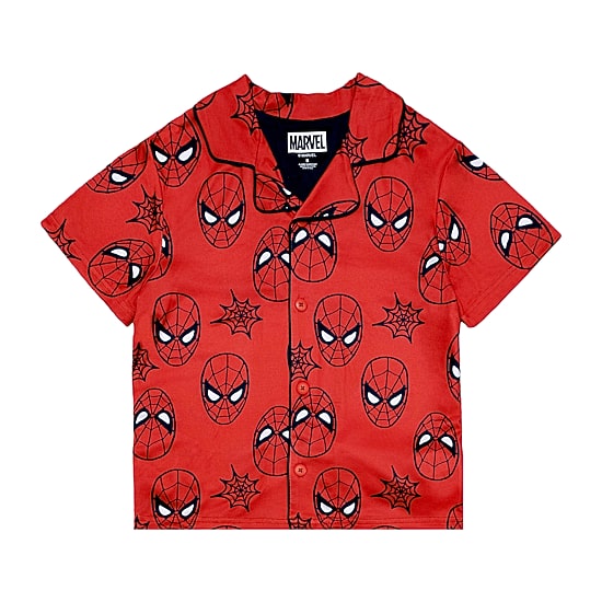 Disney Collection Boys Marvel Spiderman Short Sleeve 2-pc. Pajama Set