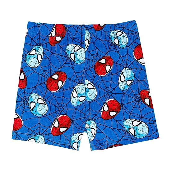 Disney Collection Boys Marvel Spiderman Crew Neck Short Sleeve 4-pc. Pajama Set