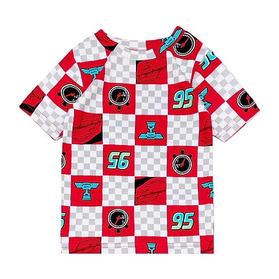 Disney Collection Toddler Boys Cars Crew Neck Short Sleeve 4-pc. Pajama Set