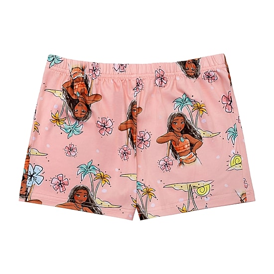 Disney Collection Girls Princess Moana Short Sleeve 2-pc. Pajama Set