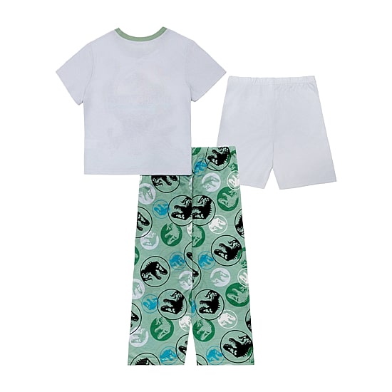 Little & Big Kid Boys Monster Jam Crew Neck Short Sleeve 3-pc. Pajama Set