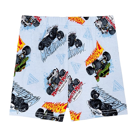 Little & Big Kid Boys Monster Jam Crew Neck Short Sleeve 4-pc. Pajama Set