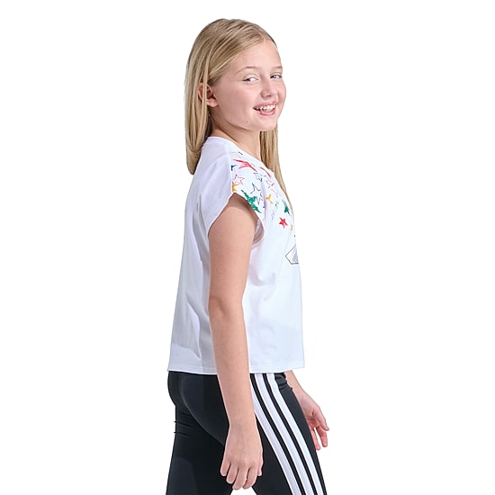 adidas Big Kid Girls Crew Neck Sleeveless Regular Fit Graphic T-Shirt